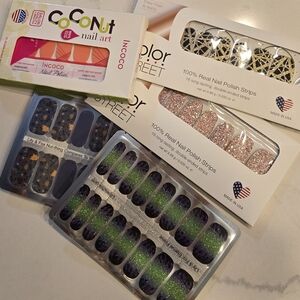 Lot Of 5 Sets Of Nail Strips: Color Street, Lily And Fox, In Coco New Inbox
